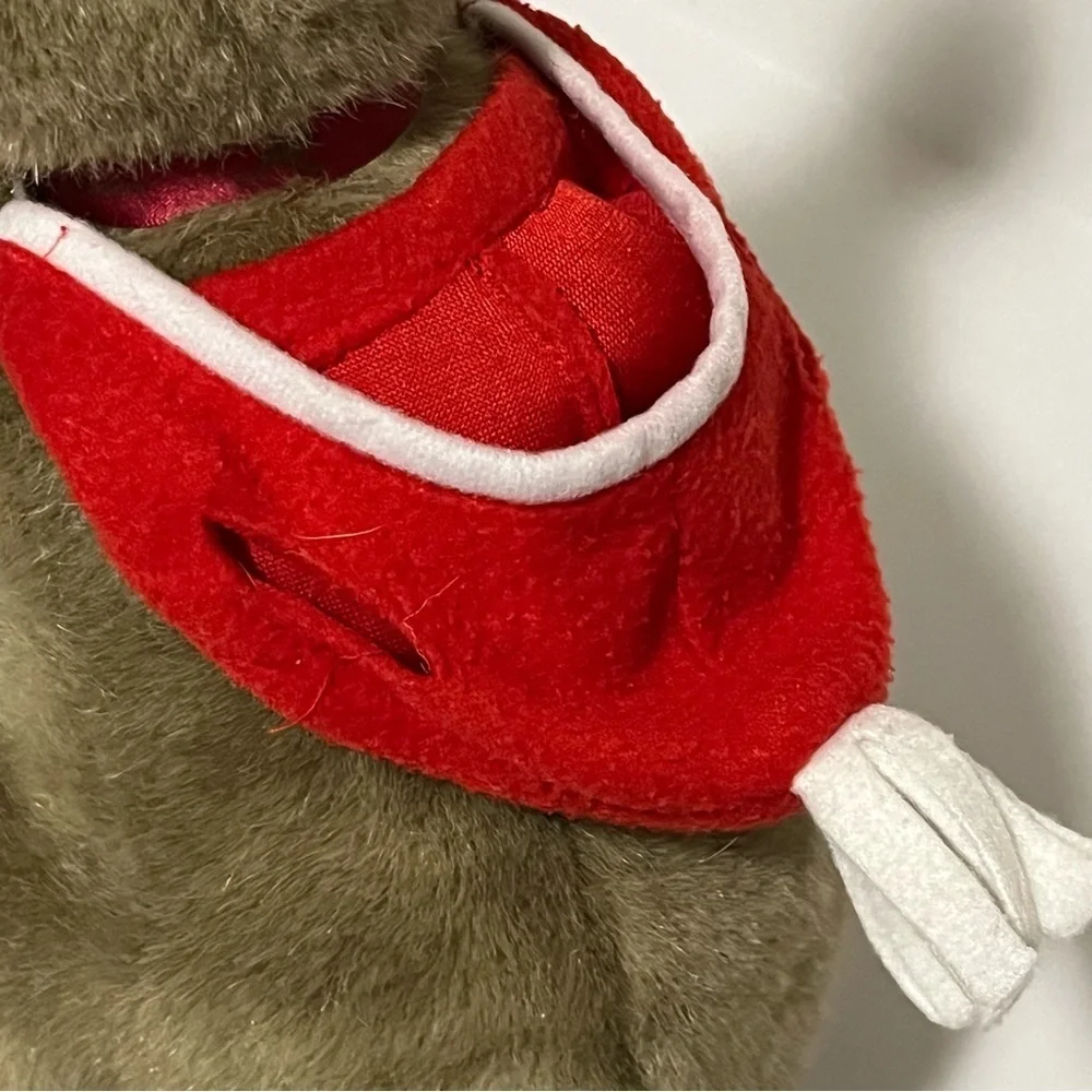 Uni Toys Uniring Australian Kangaroo and‎ Joey Plush Stuffed Holiday Cap 14.5” H